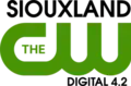 The CW network logo in green. Above it is the word "Siouxland" in black, right aligned. Beneath in black are the words "Digital 4.2", right aligned.