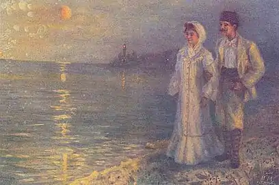 Lovers on the Beach