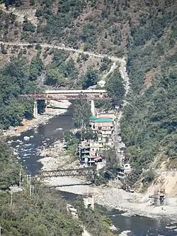 Kamand village, Mandi (H.P) on left bank of Uhl River