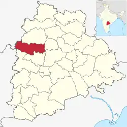 Location in Telangana