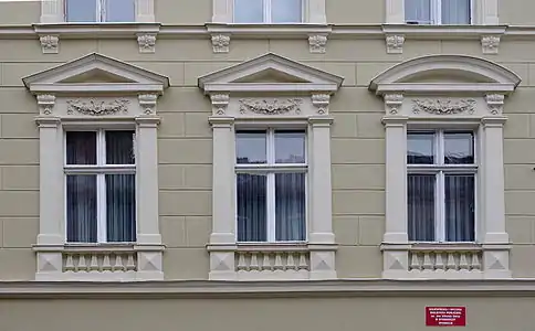 Detail of facade window decoration