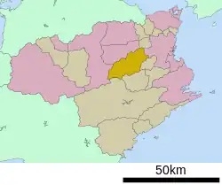 Location of Kamiyama