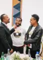 Kamuzu Kassa with current Ethiopian Prime Minister and music producer Michel Hailu /miki jano/