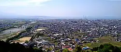 Panorama view of Saijō, from Saijō Archaelogical Museum