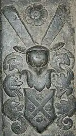 Kane on a tombstone from 1616