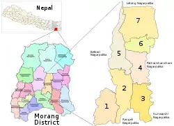 Kanepokhari in Morang District.Hoklabari VDC became Ward 1