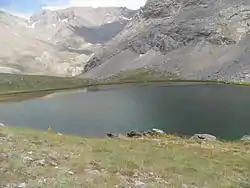 Lake (Karagöl) near the summit