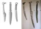 Karasuk culture blades vs Shang-Zhou blades.