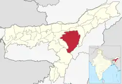 Location in Assam