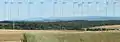 Panorama of Giant Mountains from the north (from Poland) in summer