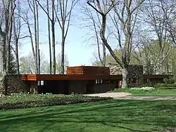 The Karl A. Staley House, designed by Frank Lloyd Wright