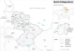 Location of Prättigau/Davos District