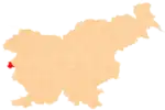 Location of the Municipality of Brda in Slovenia