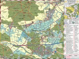 Map of the Schönwalde-Glien municipality, eastern part