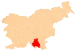 The location of the Municipality of Kočevje