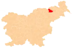 Location of the Urban Municipality of Maribor in Slovenia