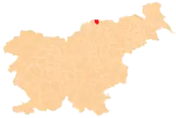 The location of the Municipality of Muta