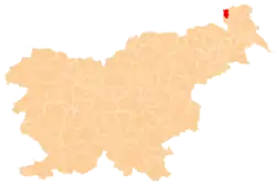 Location of the Municipality of Rogašovci in Slovenia