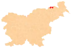 Location of the Municipality of Šentilj in Slovenia