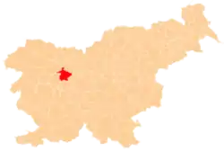 The location of the Municipality of Škofja Loka