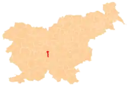 Location of the Municipality of Škofljica in Slovenia