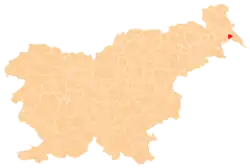 Location of the Municipality of Velika Polana in Slovenia