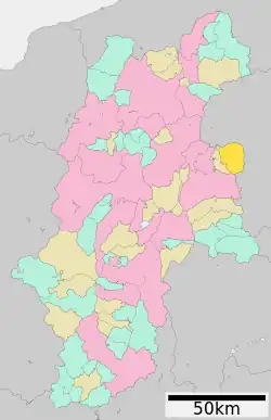 Location of Karuizawa in Nagano Prefecture