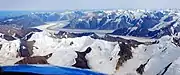 Kaskawulsh Glacier seen from Mount Weyprecht. August 2013