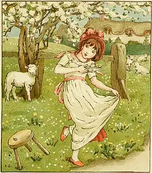 Kate Greenaway illustration of 1900