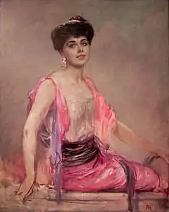 Study for a portrait of the singer, Geraldine Farrar