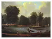 Eulbach Park, oil painting, around 1820.