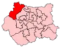 A small constituency, situated in the centre of the county to the west of two similarly sized constituencies.