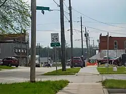 Downtown Keithsburg in April 2017