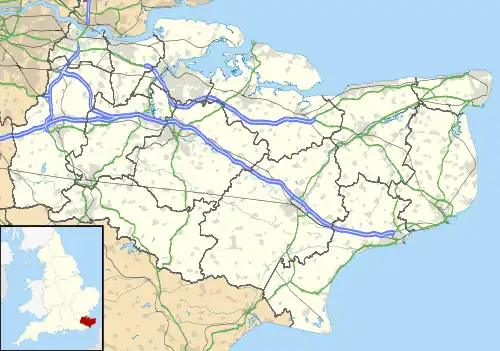 RAF Eastchurch is located in Kent