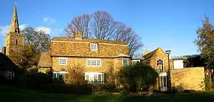 The three cottages that comprise the main house of Kettle's Yard, near Castle Street.