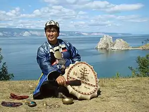 Buryat shaman on Olkhon Island