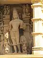 Sculpture (outer wall), Lakshman Temple, Khajuraho, India