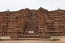 An ancient Dvaravati-style stupa dating back to the 8th-9th century CE in Si Thep. It now stands as a large laterite base.