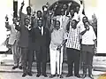 Hon. Eric Edward Khasakhala with the late President Kenyatta, Kenya's 1st post-independent president.