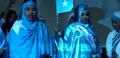 Somali women at a Khatumo State launch ceremony wearing the Somali flag.