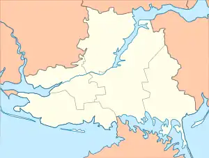 Liubymivka is located in Kherson Oblast