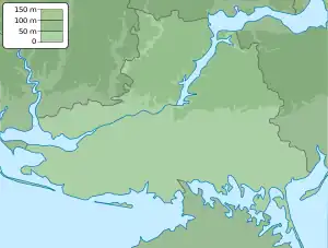 Location of bay in the Black Sea