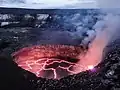 Volcanic crater