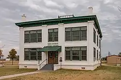 The old King County Courthouse in Guthrie