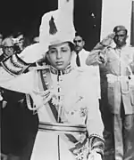 Faisal II in ceremonial uniform