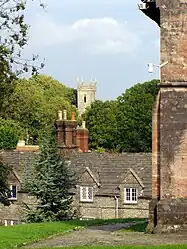 The tower of the old church