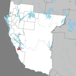 Location within Témiscamingue RCM