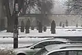 Cuman statues near the museum on Akademik Yavornitskyi Prospekt, Dnipro