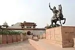 Parts of Lohagarh Fort (others are protected as Monuments of National Importance):
Fort – Kamara Khas, Kishori Mahal, Hansarani Mahal, Kachahari Kala, Chaman Bagichi, Hammam & mudwall gates ie. Mathura gate, Binarain gate, Atal Bandh gate, Anah gate, Kumher gate, Govardhan gate, Neemda gate, Chandpol gate, and bastion near Suraj pol.