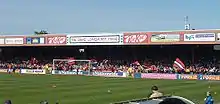 One of the stands of York City's Bootham Crescent ground